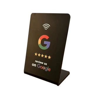 NFC kartička na podstavci (černá)