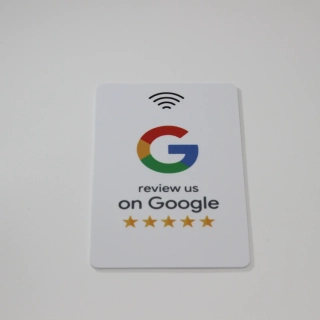 NFC kartička na recenze malá (bílá)